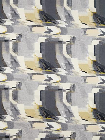 Harlequin Perspective Furnishing Fabric, Charcoal/Gold
