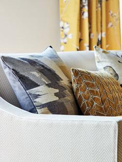 Harlequin Perspective Furnishing Fabric - view 2, Charcoal/Gold