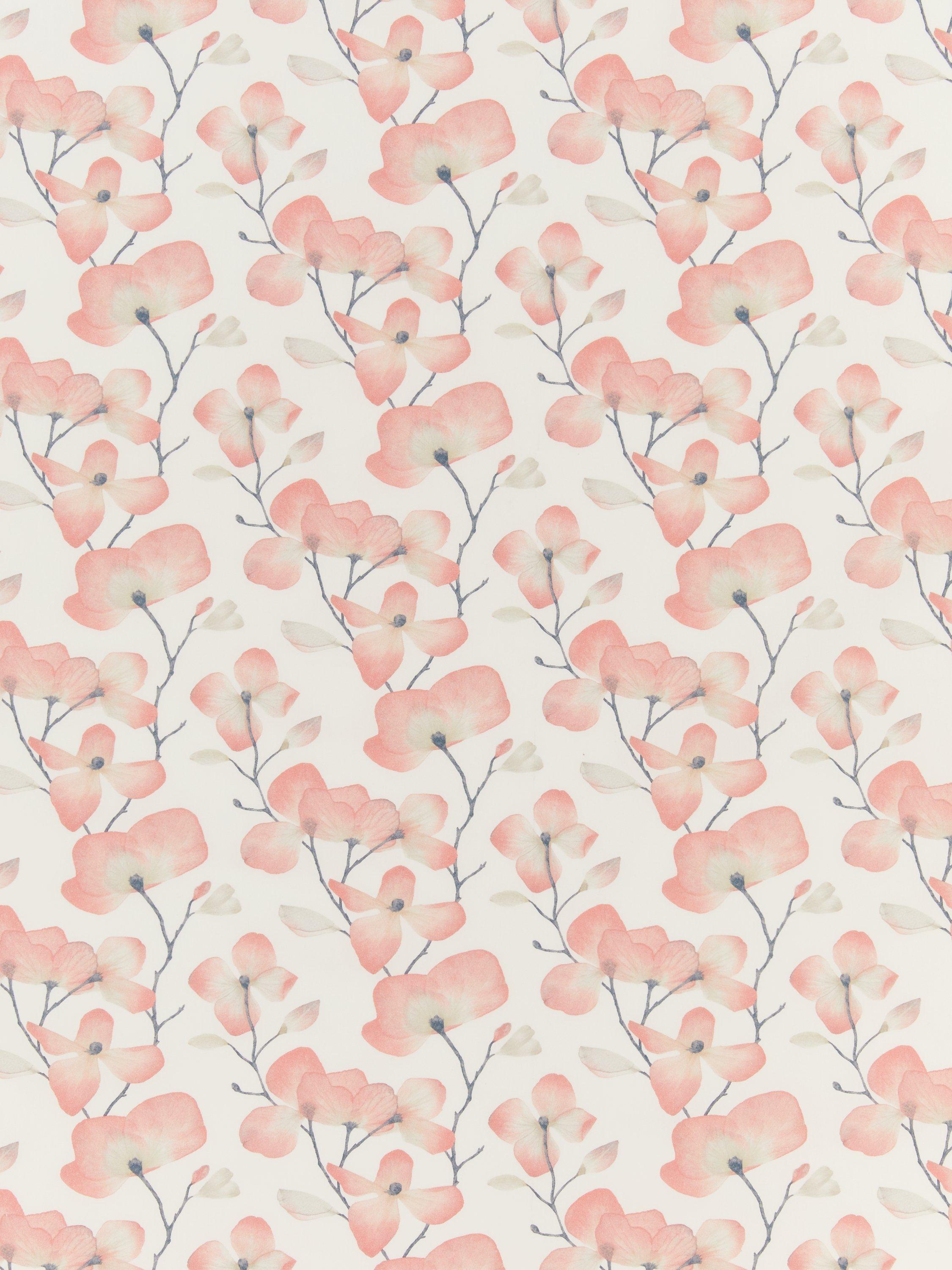 Harlequin Kienze Print Fabric, Coral/Pebble