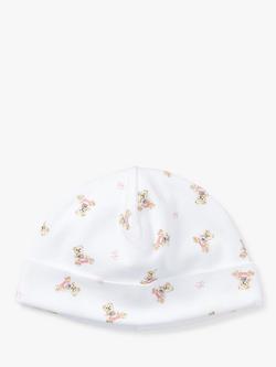 Ralph Lauren Baby Bear Print Hat, White/Pink