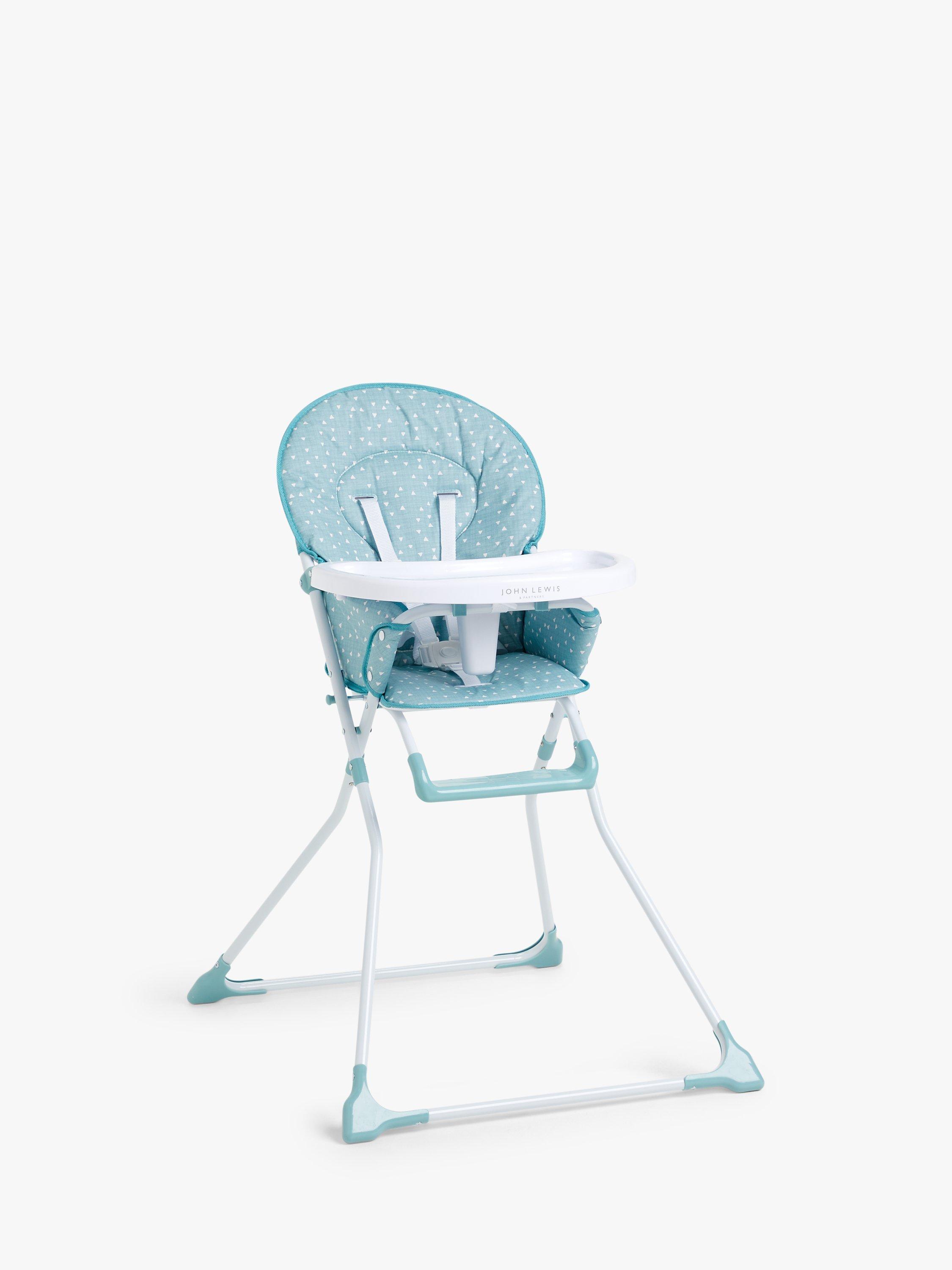 John Lewis ANYDAY Geo Folding Highchair, Green