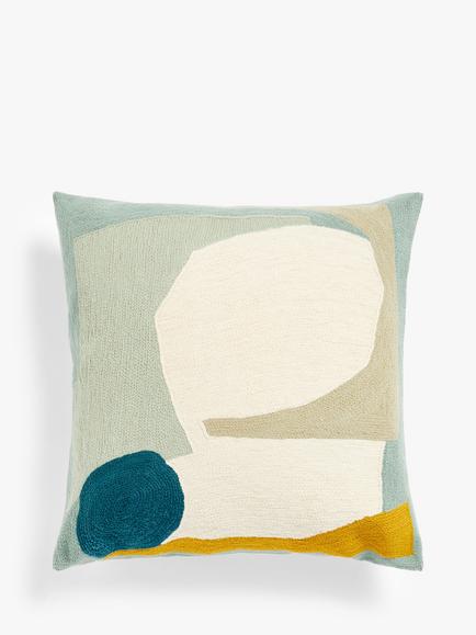 John Lewis Collage Curve Cushion, Multi, Multi
