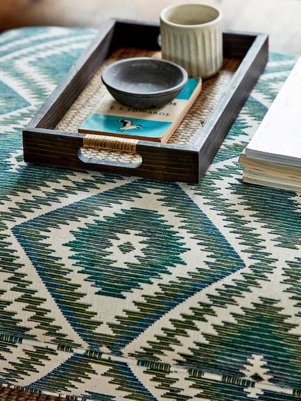 Sanderson Kelim Furnishing Fabric - view 2, Celeste