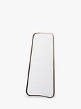 Kurva Curved Metal Corners Leaner Mirror, 123 x 56.5cm
