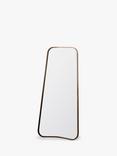 Kurva Curved Metal Corners Leaner Mirror, 123 x 56.5cm