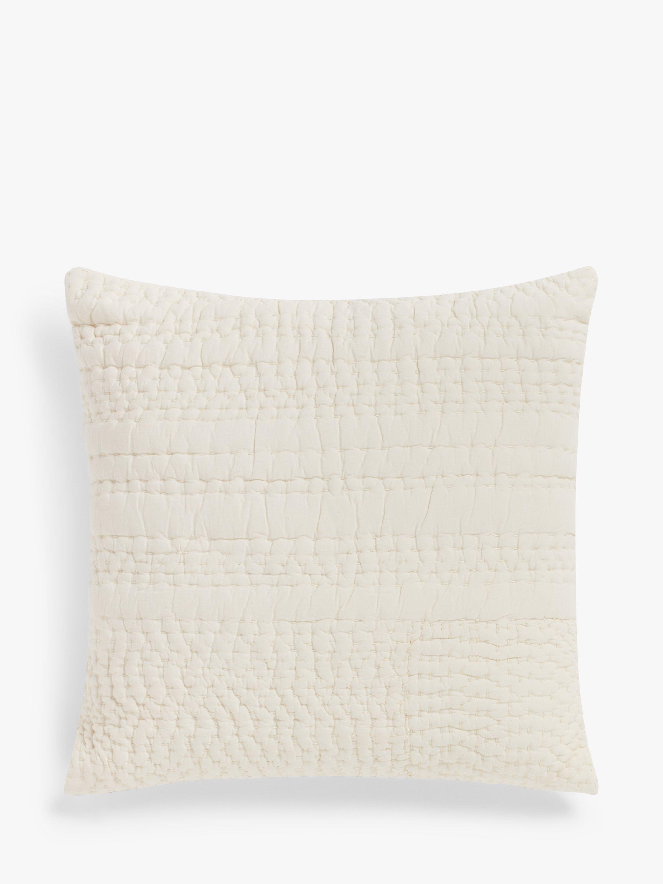 Mother of Pearl Organic Cotton Stitched Cushion, Small