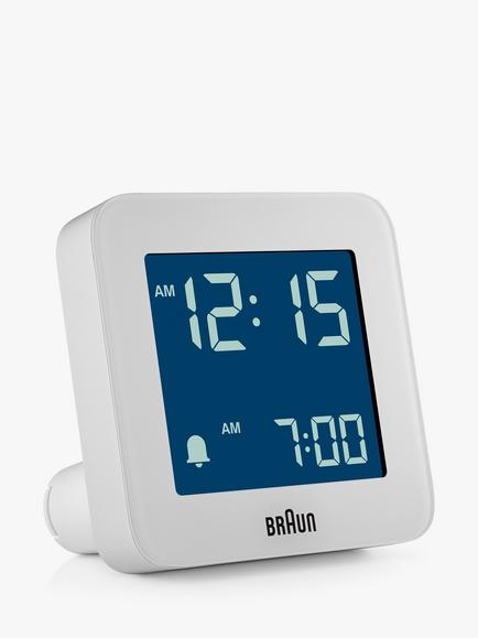 Braun BC09 Large Digital Alarm Clock - view 2, White
