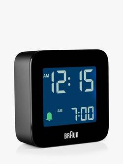 Braun BC08 Digital Travel Alarm Clock - view 2, Black