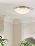 John Lewis Saint LED Flush Bathroom Ceiling Light, White