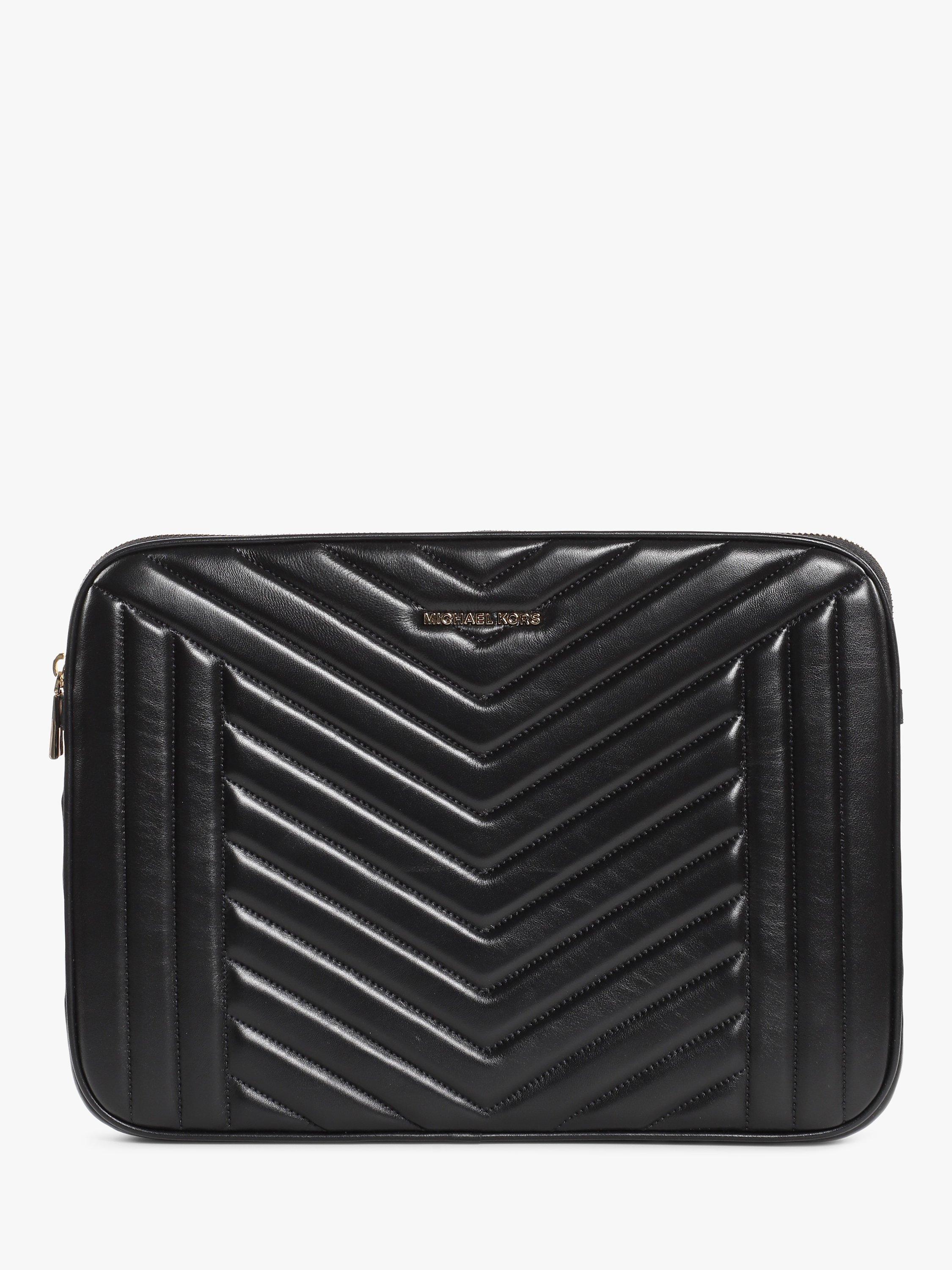 MICHAEL Michael Kors Leather Laptop Case, Black