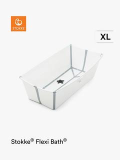Stokke Flexi Bath XL Baby Bath, White/Grey