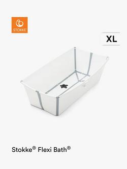 Stokke Flexi Bath X-Large Baby Bath, White/Grey