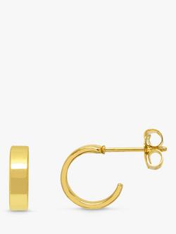 Estella Bartlett Flat Hoop Earrings, Gold, Gold
