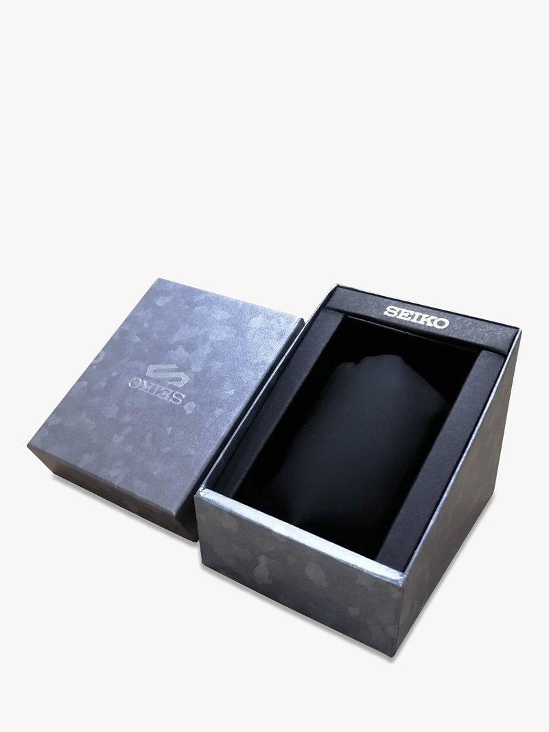 Product image 2 of 2, which shows Seiko SRPD55K1 Men's 5 Sports Automatic Day Date Bracelet Strap Watch, Silver/Black