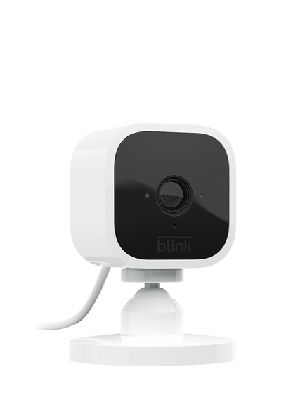 Blink Mini Indoor Plug-in Smart Security HD Camera, White