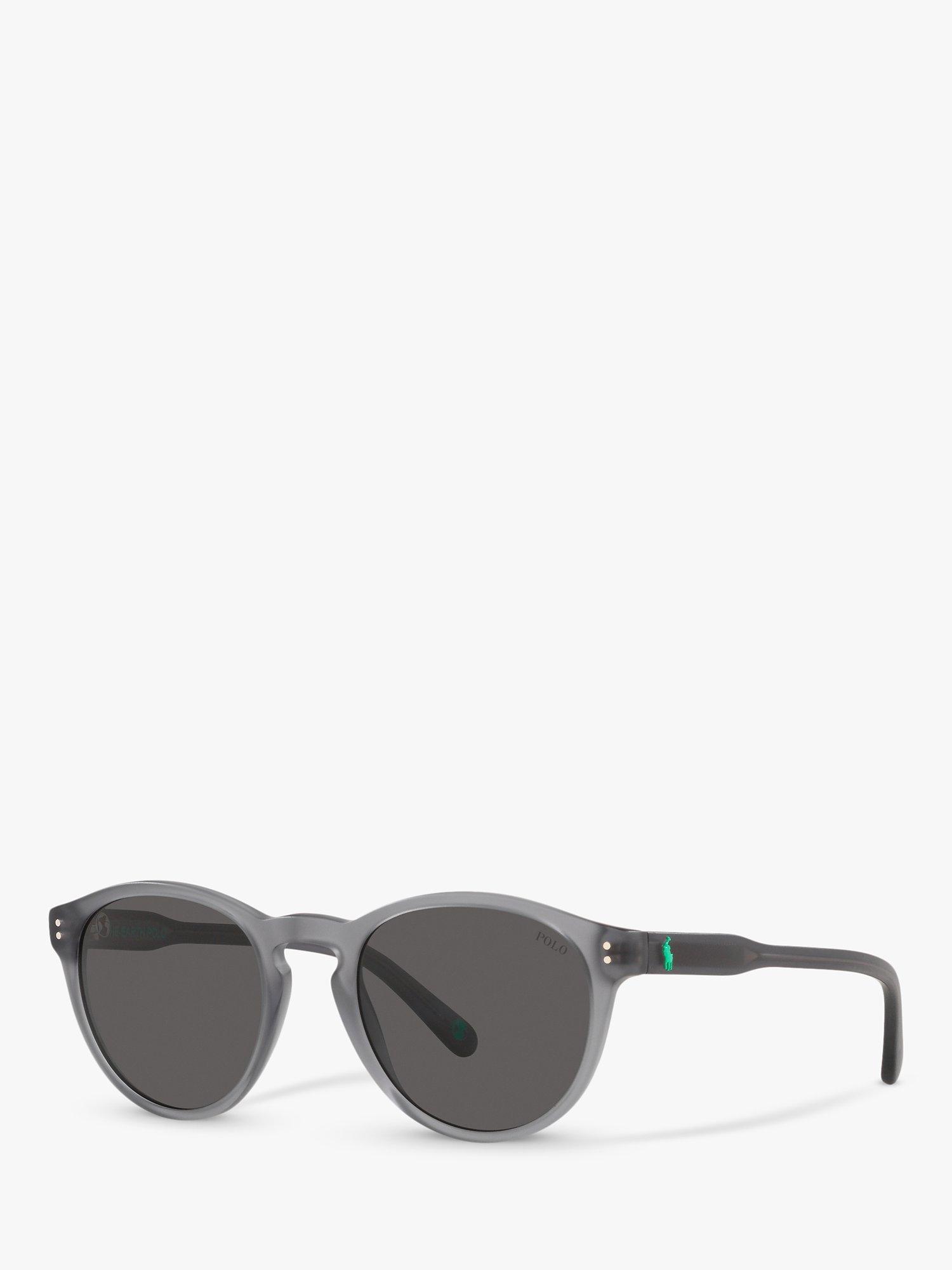 Product image 1 of 9, which shows Ralph Lauren PH4172 Men's Oval Sunglasses, Grey