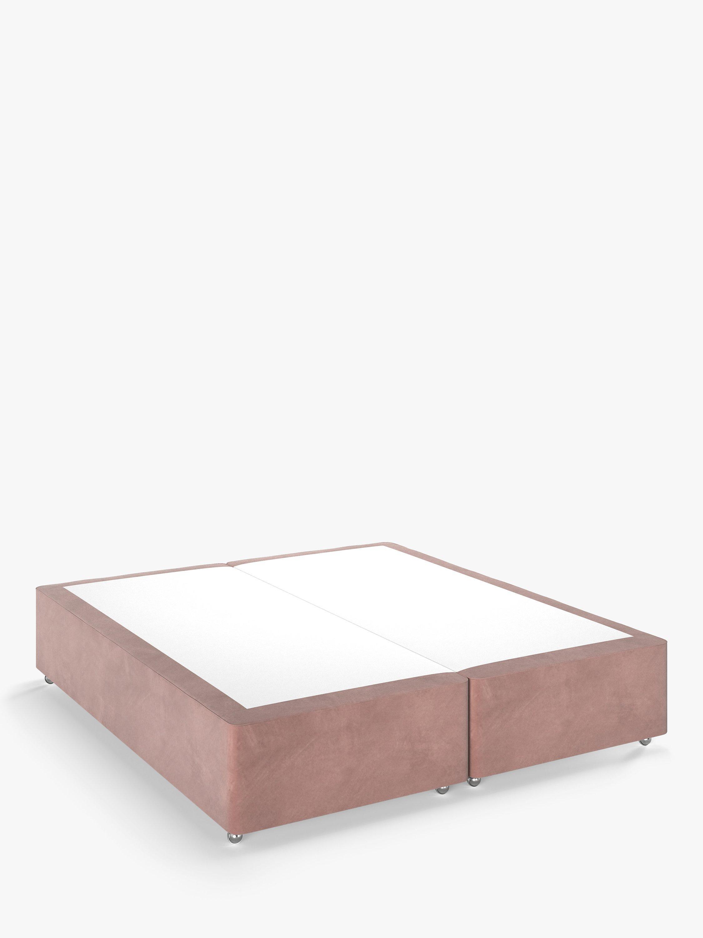 John Lewis Non Sprung Upholstered Divan Base, Super King Size, Deep Velvet Heather