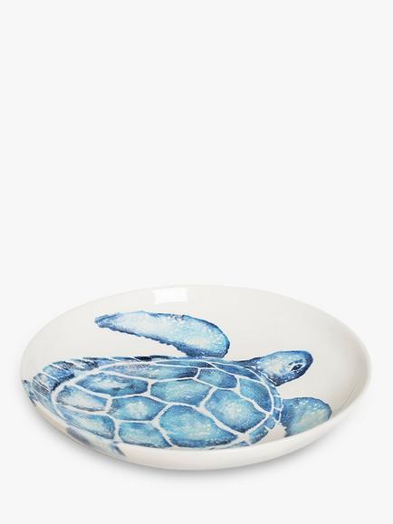 BlissHome Creatures Turtle Serving Bowl, 24cm, Blue, Blue