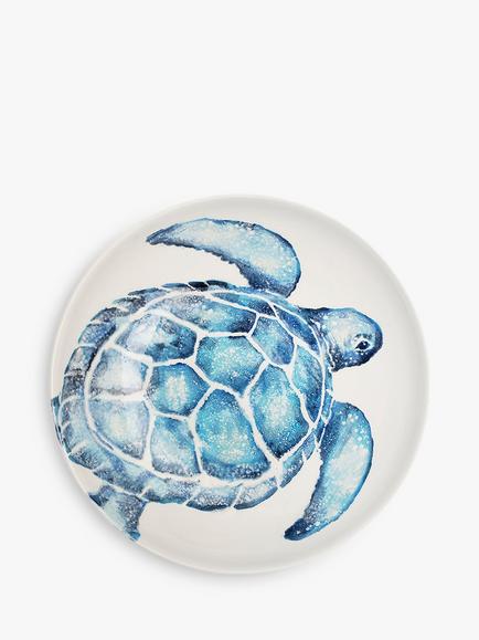 BlissHome Creatures Turtle Serving Bowl, 24cm, Blue - view 2, Blue
