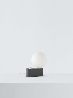 Tala Alumina Table/Wall Lamp with Sphere IV ES LED Dim to Warm Globe Bulb - view 2, Charcoal