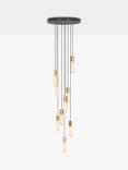 Tala Basalt LED Nine Pendant Cluster Ceiling Light