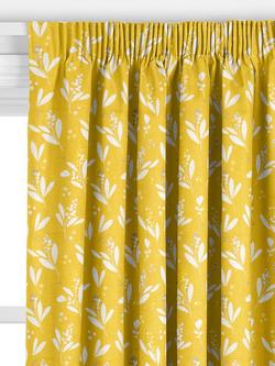 John Lewis Lena Print Made to Measure Curtains or Roman Blind, Citrine - view 2, Citrine