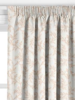 John Lewis Acanthus Embroidered Made to Measure Curtains or Roman Blind, Marshamallow - view 2, Marshmallow