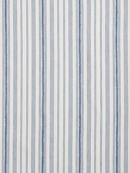 John Lewis Diderot Stripe Made to Measure Curtains or Roman Blind, French Blue, French Blue