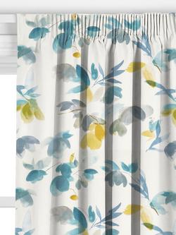 John Lewis Lenton Rose Print Made to Measure Curtains or Roman Blind, Citrine - view 2, Citrine