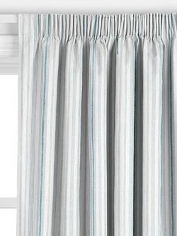 John Lewis Diderot Stripe Made to Measure Curtains or Roman Blind, Heritage Grey - view 2, Heritage Grey