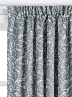 John Lewis Jouvene Embroidered Made to Measure Curtains or Roman Blind, Heritage Grey - view 2, Heritage Grey