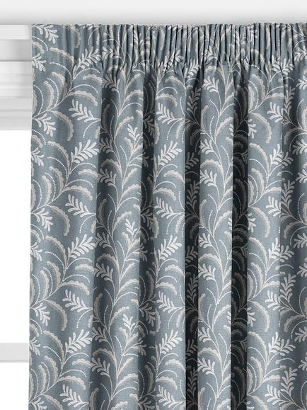 John Lewis Jouvene Embroidered Made to Measure Curtains or Roman Blind, Heritage Grey - view 2, Heritage Grey