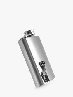 English Pewter Company Stag Hip Flask - view 2, Silver