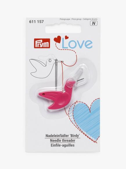 Love Prym Birdy Needle Threader, Pink, Pink