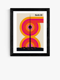 EAST END PRINTS Bo Lundberg 'Berlin 69' Framed Print, Black Frame