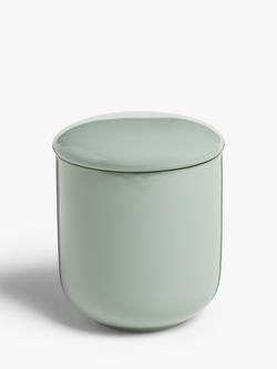 John Lewis Fine China Kitchen Storage Jar, 650ml, Dusty Green