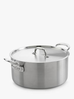 Samuel Groves Tri-Ply Stainless Steel Casserole & Lid, 26cm, 