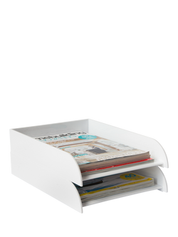 Osco A4 Document Tray, White - view 2, White