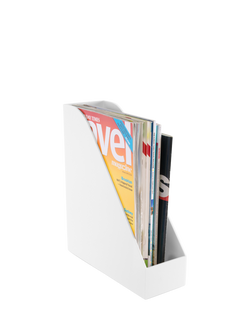 Osco Magazine File, White - view 2, White