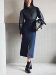 VIVERE Mathilde Oversized Poplin Shirt, Indigo