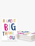 Caroline Gardner Typography Thank You Note Cards, Pack of 10