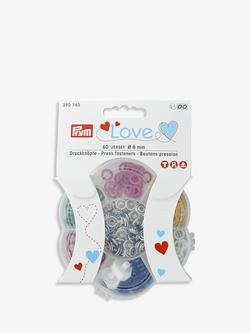 Prym Love Coloured Fasteners, 8mm, Multi, Multi