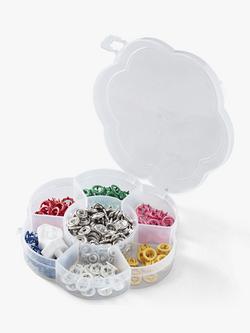 Prym Love Coloured Fasteners, 8mm, Multi - view 2, Multi