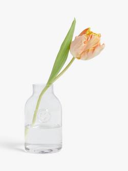 John Lewis Jam Jar Vase, H18cm, Clear - view 2, Clear