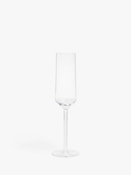 John Lewis Plastic Picnic Champagne Flute, 177ml, Clear, Clear