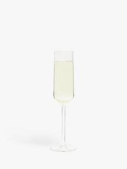John Lewis Plastic Picnic Champagne Flute, 177ml, Clear - view 2, Clear
