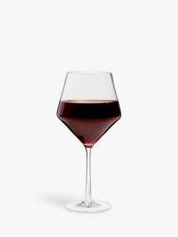 John Lewis Plastic Picnic Red Wine Glass, 663ml, Clear - view 2, Clear