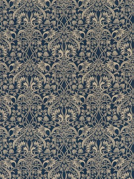 GP & J Baker Fritillerie Furnishing Fabric, Indigo