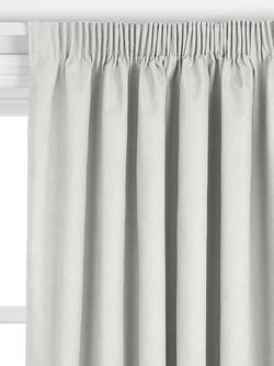 John Lewis Linen Look Made to Measure Curtains or Roman Blind, Marshmallow - view 2, Marshmallow