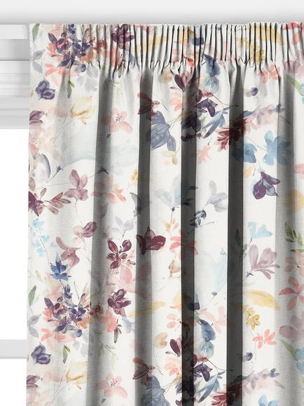 John Lewis Abelia Print Made to Measure Curtains or Roman Blind, Multi - view 2, Multi